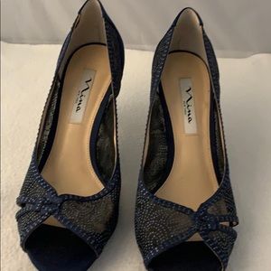 NINA New York Navy Blue Dress Heels
